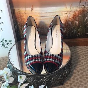 Nine West cute checkered pumps